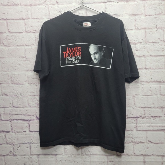 Hanes Other - VTG James Taylor &‎ Band 2001 Pullover Tour Tshirt Mens L Double Sided Music USA